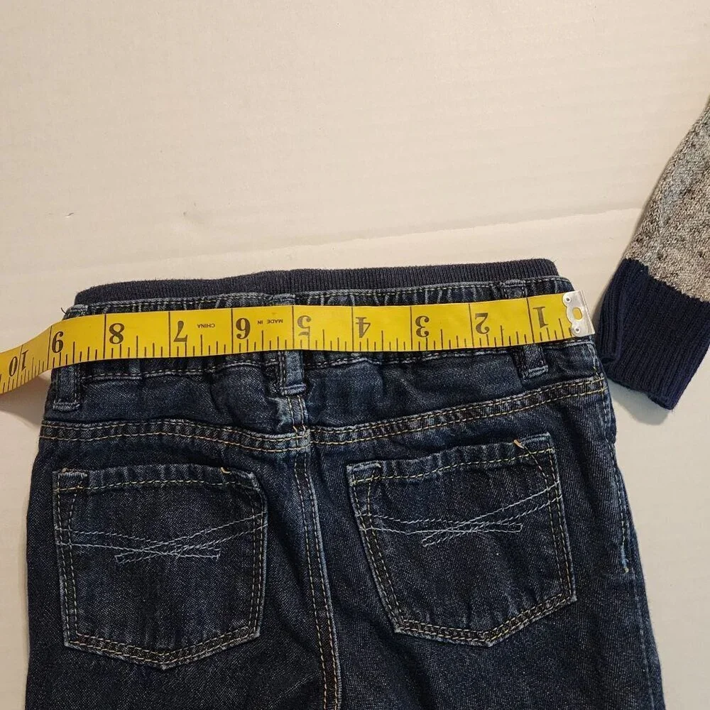 Baby Gap 2 pc outfit girl sz 12-18 months Cat sweater Jeans School Play Daycare